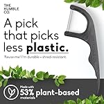 The Humble Co. Floss Picks (200 Count) – Plant Based Dental Floss Picks for Superior Oral Care, Dental Hygiene, and Gum Health, Cruelty Free Tooth Floss Picks (Charcoal, Double Thread) - Image 4