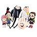 JZLMF 6 piezas de 20-40 cm Gru Dog Kyle Unicorn Gru Doctor Nefario Soft Stuffed Doll Toys Agnes Plush Dolls para Niñas Niños Regalo de Cumpleaños Shanweilu