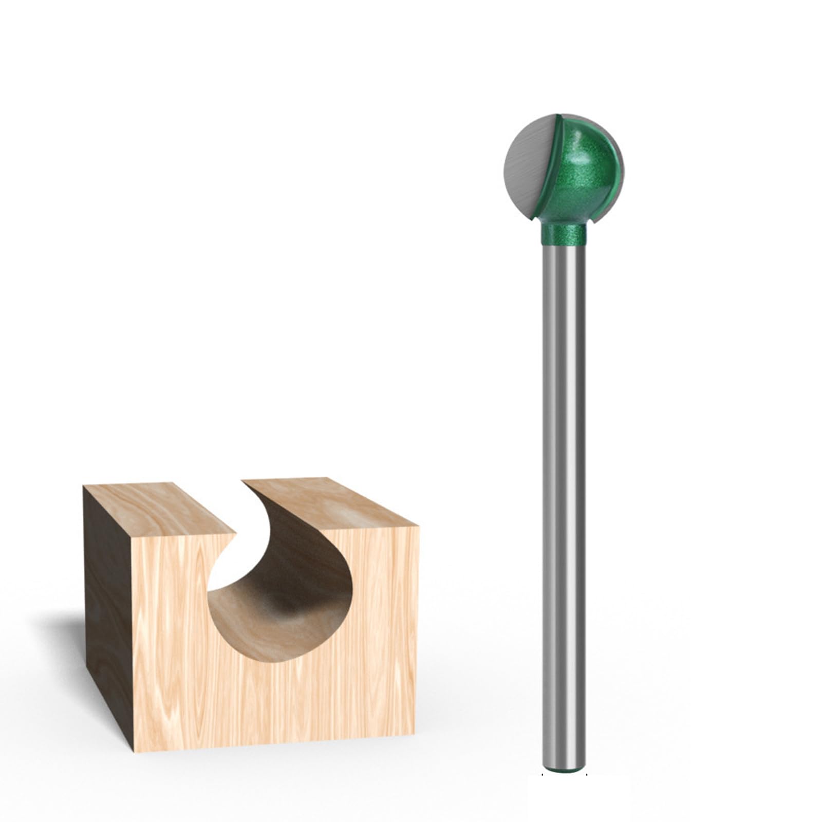 Handle Ball Nose Milling Cutter Round Nose Router Bit for Accurate Sculpting on Wood Surfaces Router Bit for Woodworking