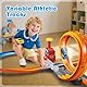 VATOS Slotcar Rennbahn Set für Jungen 5-7- Manuelle Beschleunigung Kinder Slot Machine Racing Track mit 360-Grad-Strecke, DIY Katapult Achterbahn 3 4 5 6 7 8 9 10 Jungen Mädchen Urlaub Geschenk