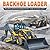 4WD Backhoe Loader with Front and Rear Bucket for Construction | Heavy Duty Backhoe Loader Compact Multifunction Digging and Loading Machine