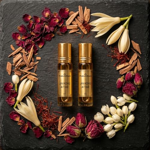 Image of Luxury Javadhu Attar | 8ml Pack of 2 (16ml Total) | Pure Javadhu Perfume for Pooja, Worship, Body Fragrance & Meditation | Long-Lasting Natural Attar Perfume