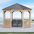 Yardistry Meridian 12' Octagon Gazebo