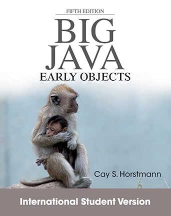 Big Java: Early Objects: Horstmann, Cay S.: 9781118318775: Amazon.com ...