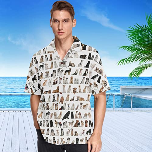 visesunny Stylish Men's Seasonal Hawaiian Casual Button Down Short Sleeve Shirt2