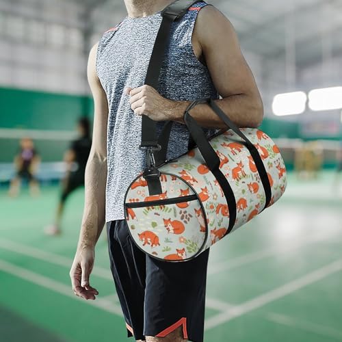 Sac week-end renard 45x23x23cm avec compartiment gym durable - 7