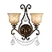 Crystorama Norwalk 2 Light Spectra Crystal Bronze Sconce