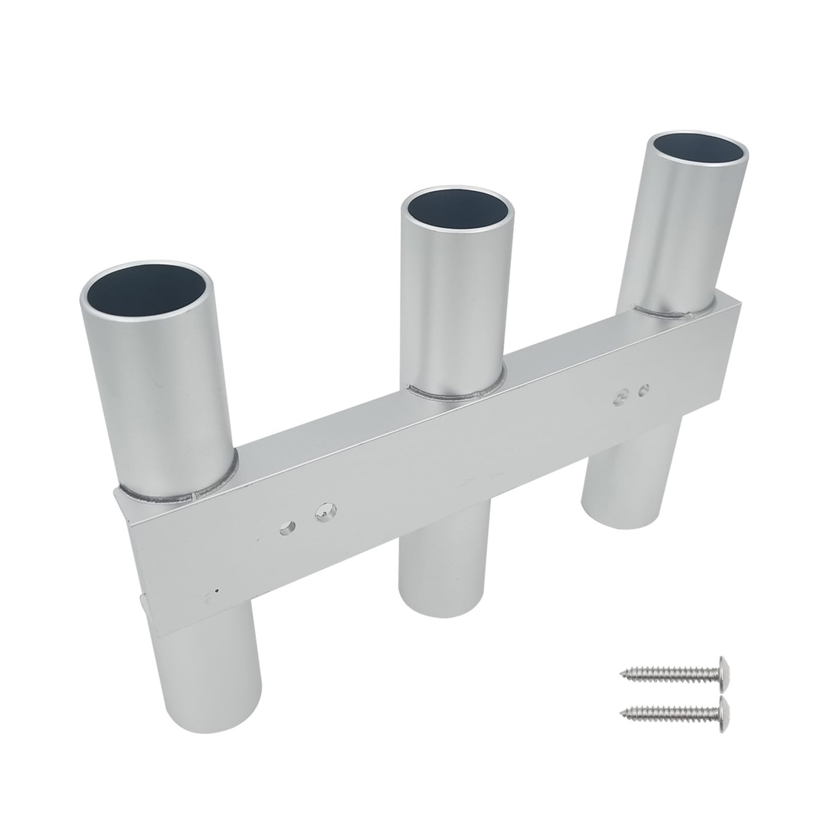 XAGMODSHN Barcos Soporte De Aluminio para Caña Pescar Soportes Montaje En Tubo Postes Livianos Soportes Marco Caña Pescar con Tubo 3 Varillas Barcos Kayak Enfriadores Garaje