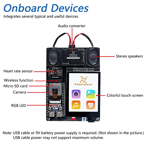Freenove Development Kit for ESP32-S3 ESP32 S3 CAM (Included), Dual-core 32-bit 240 MHz Microcontroller - Image 3
