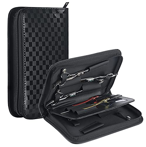 Large Hair Stylist Scissor Holder Pouch Cases for Hairdressers, Salon Tools Holster Bag, Pu Leather by PERFEHAIR - Used condition - US$22.07