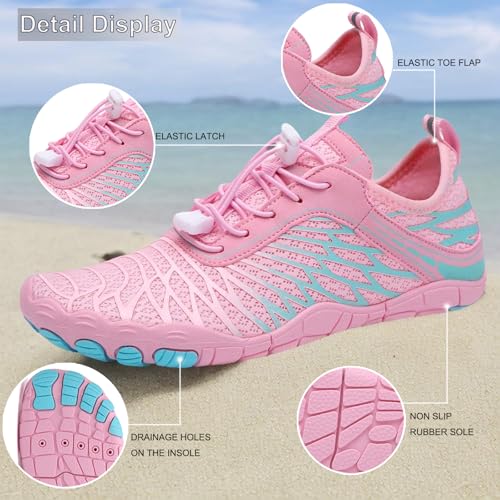 Image of Hike Barefoot Shoes Women Men Pro Water Footwear Wide Toe Box Non-Slip Unisex Athletic Outdoor Running Shoes