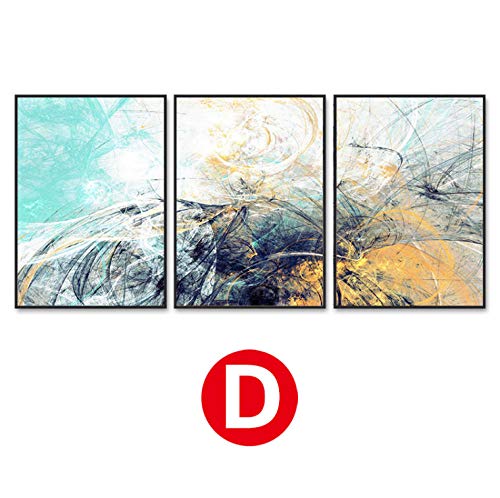 Film de cristal triptyque abstrait : la solution déco pour masquer un mur vide - 8