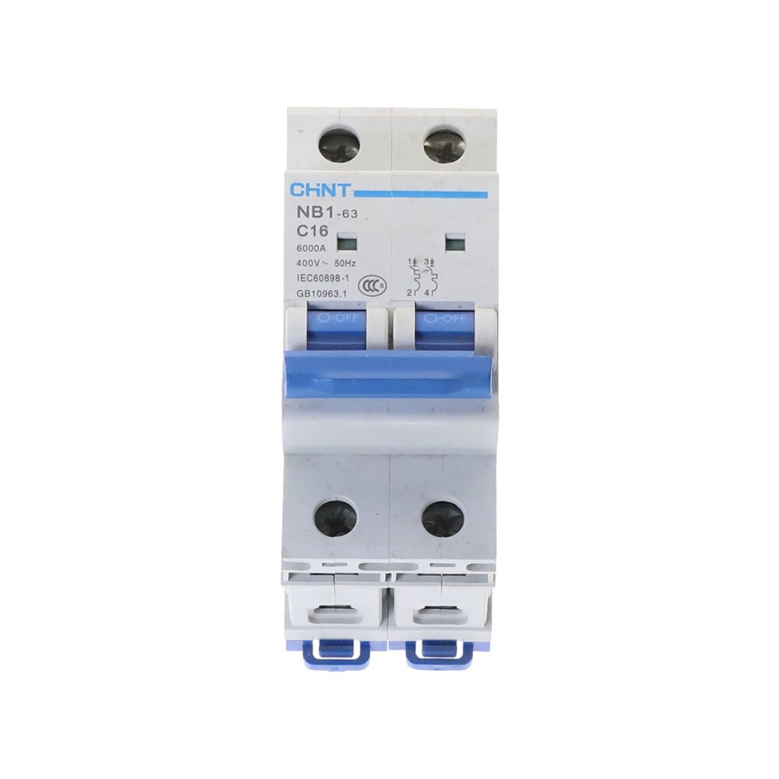 NVSFZGIYG 10pcs C Type 2Pole 32Amp 400V 6KA NB1-63 MCB Circuit Breaker