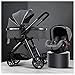 KHUY Silla de Paseo 25 Kg, Coche Bebe Silla Bebe Coche, Carro Bebe 2 Piezas Cochecito Bebe Plegable Ligero con Tapa de Lluvia del Cochecito, Cochecito de Cochecito (Color : Gray)