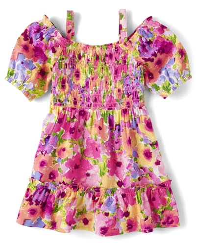 Image of The Children's Place Baby-Girls and Toddler Tiered Dress, Short Sleeve