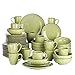 vancasso, Série Navia, Service de Table Complet en Céramique, 48 Pièces pour 12 Personnes, Vaiselle Assiette Colorée Faïence Style Moderne