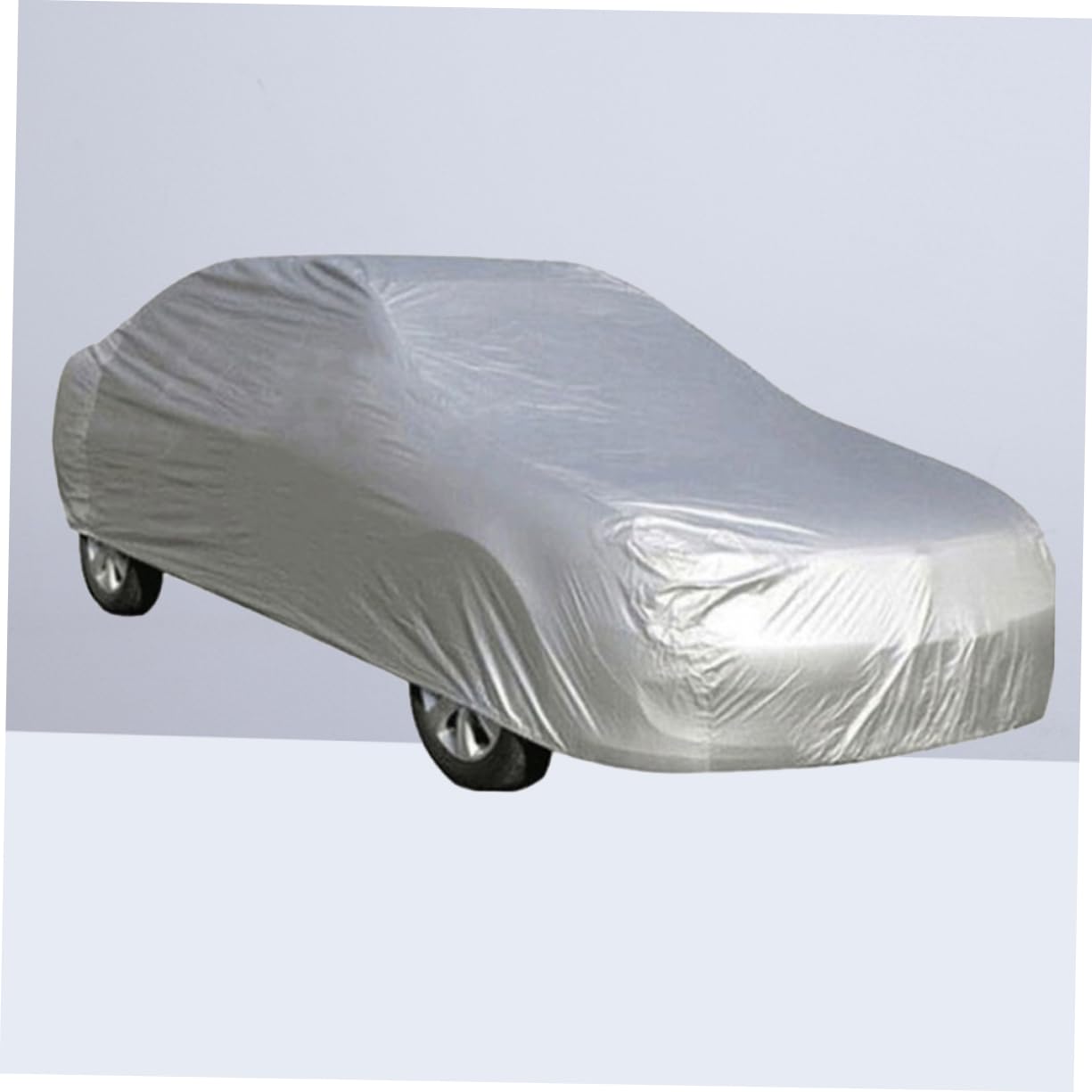 CHILDWEET Car Cover for Summer Sunscreen Universal Fit Sturdy Easy-on Off Silver Size m — view 2