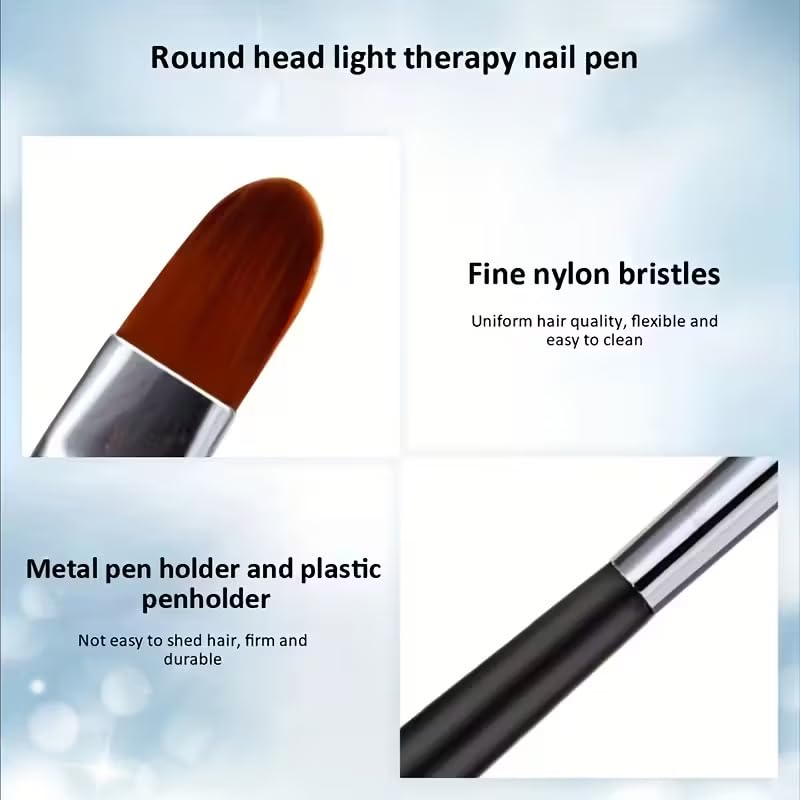 1pcs Nail Art Brushes for Acrylic Gel Extensions - Precision Tip DIY Manicure Pedicure Tools for Nail Art — view 6