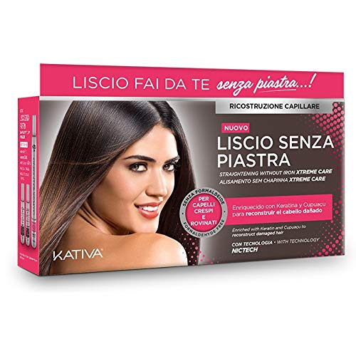 Kativa - Traitement Lissant Brésilien Avec Kératine et Cupuacu Sans Formaldéhyde - Pour Cheveux Endommagés