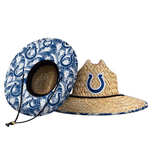 Image of FOCO Men's NCAA College Team Logo Floral Straw Sun Hat