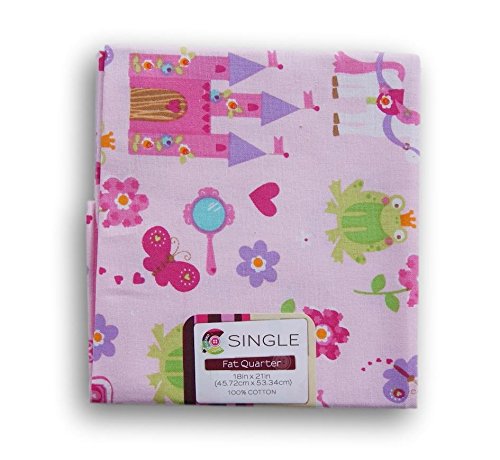 Creative Cuts Fat Quarters - Pink Fairy Tale Theme