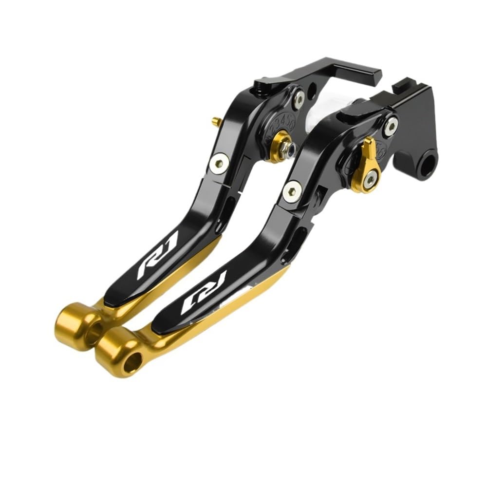 EMQDCAZ for YZF R1/R1M/R1S 2015-2021 CNC Clutch Lever Brake Set Adjustable Folding Handle Levers Motorcycle Parts Brake Clutch Reservoir Levers