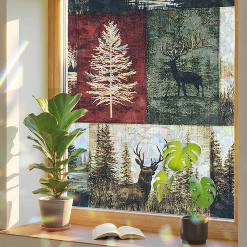 Película de privacidad para ventana con efecto arcoíris 19.6''x39.3'' miniatura 1