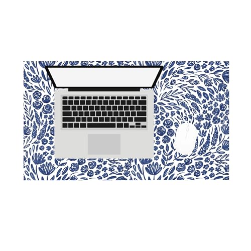 Elyse Breanne Design, Sous-main de bureau pour ordinateur, clavier, souris, protection de bureau, dos en caoutchouc antidérapant, 35,6 x 61 cm, petit, motif...