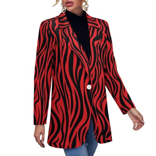 Women Open Front Blazer Jacket, Casual Long Sleeve Cardigan Coat