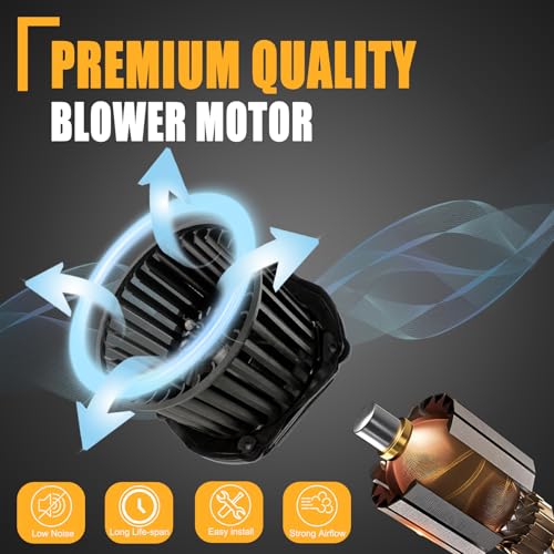 Image of GSPSCN AC Blower Motor with Fan for 1997 1998 1999 2000 Chevy & GMC C1500 C2500 C3500 K1500 K2500 K3500 Suburban Tahoe Yukon & Cadillac Escalade - HVAC Heater Blower Motor 700100,19131213,GM3126115