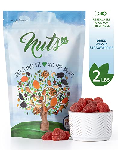 NUTS U.S. Dried Whole Candied Strawberries #TOP20