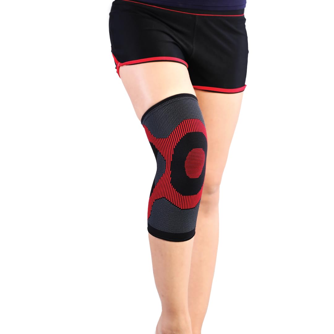 Vissco 3D Knee Cap (Mild Support), Knee Support for Pain Relief, Knee Injury, Braces for Walking, Running, Gym, Workout, Weightlifting (Single)-Large (Grey) (B0717BM9BZ) Amazon Price History, Amazon Price Tracker