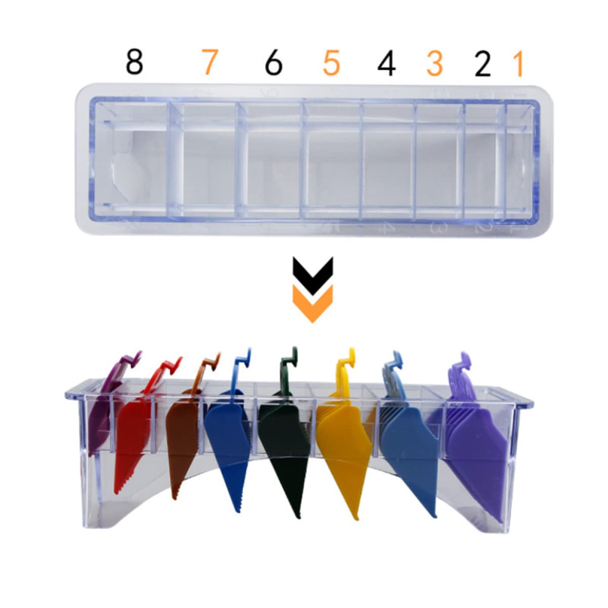 minkissy 2pcs Comb Storage Box for Hair Clippers Organizer for Combs Practical Hairdressing Accessory Convenient and Easy to Use for Barbers and Home Stylists