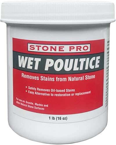 Miniatura 1 de Stone Pro Wet Poultice - Elimina las manchas de la piedra natural - 1 libra