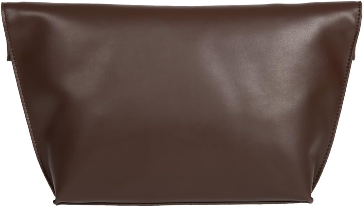 JNB Faux Leather Oversize Foldover Clutch