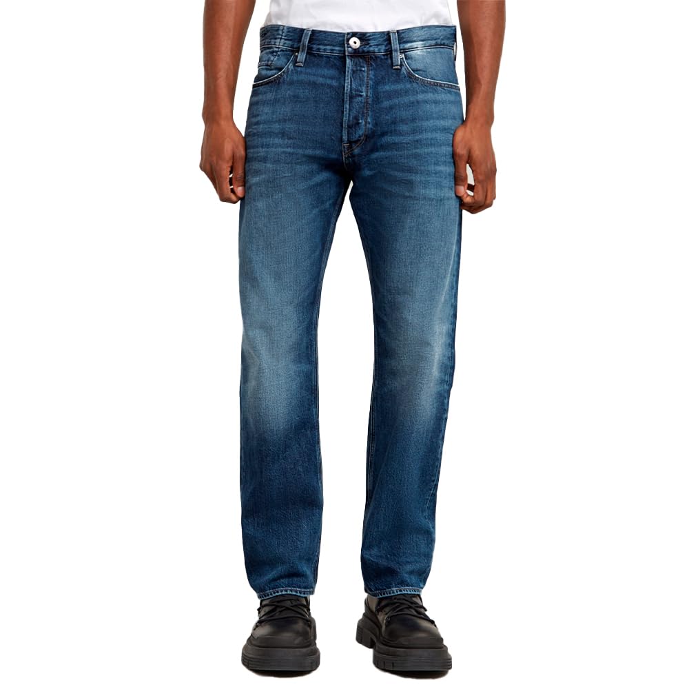 G-STAR Herren Dakota Regular Straight Jeans, Blau (Worn in waterspouts D23691-D536-G804), 34W / 36L