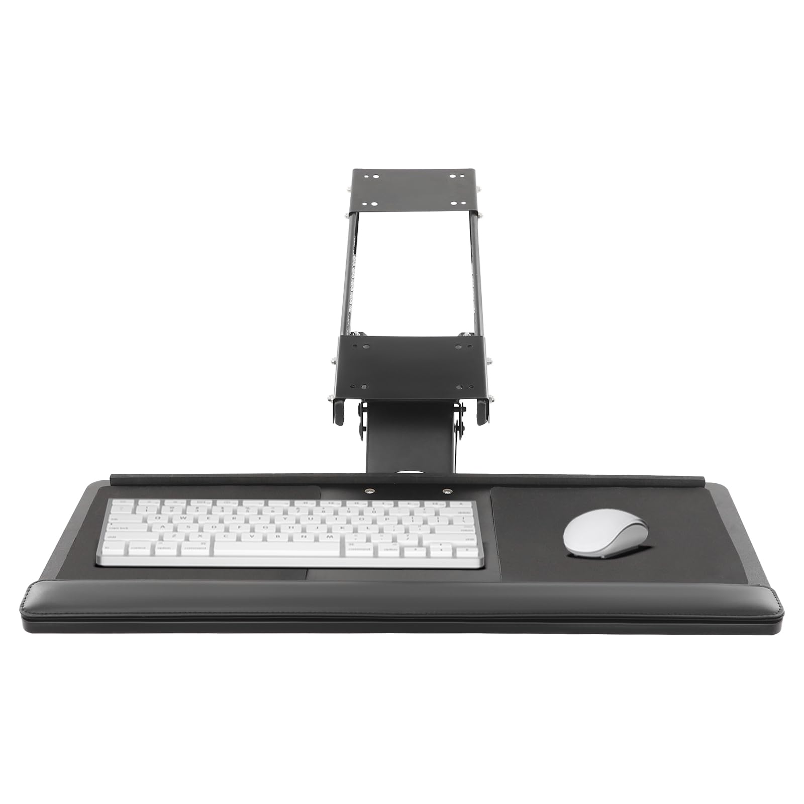 Supporto per tastiera e mouse per scrivania, altezza regolabile 360°, rotazione e inclinazione, portata 25 kg, per posizione di lavoro ergonomica, ufficio, casa, ufficio, casa, ufficio, 65 x 25 cm