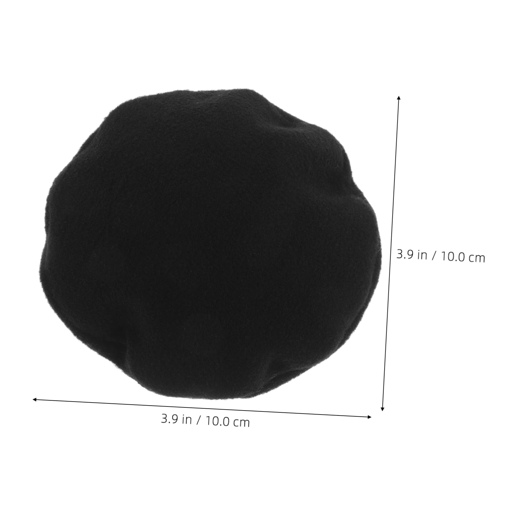 KONTONTY Wool Beret Hat Small Hat for Doll Miniature Cap Boys and Girls Party Accessory