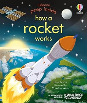 Paperback Peep Inside how a rocket works Book