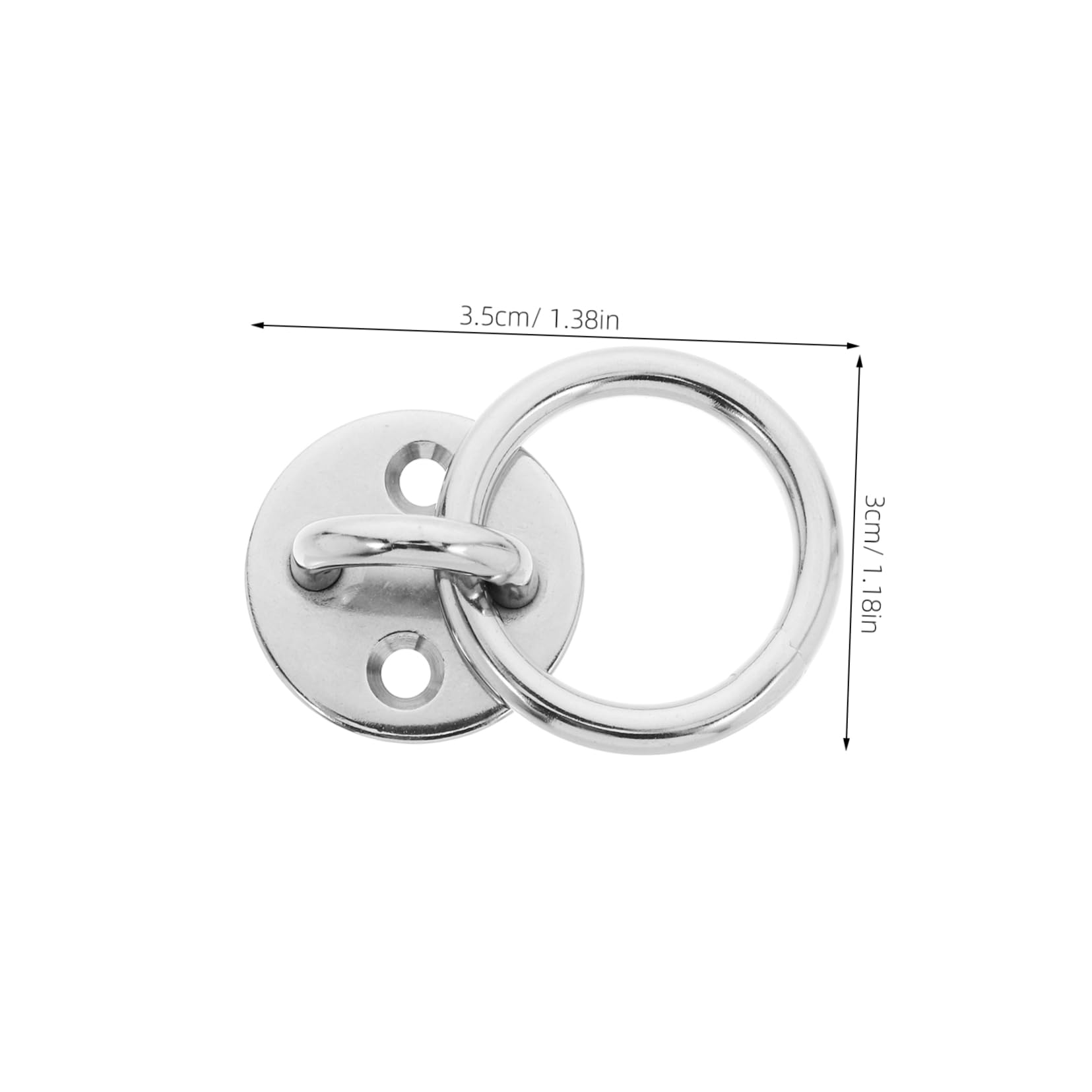 Holibanna Ceiling Mount Hooks Heavy Duty Hammock s Hooks Wall Mount for Yoga Gear Marine-Resistant Stainless Steel