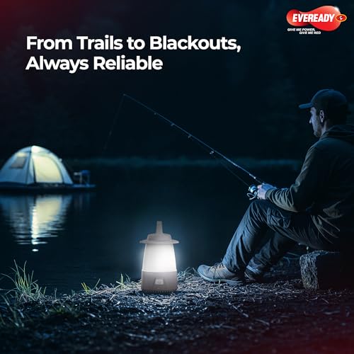 Image of Eveready Omniglow HL80, Rechargeable Emergency Lantern, 25W, Detachable Hook, Sturdy Handle, USB Type-B Charging, 360 Emergency Light, 6 Months Warranty, Pack of 1