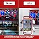 Niciksty Spiele Storage Tower Kompatibel mit PS5/ Xbox Serie S & X/Switch, Speicherung von Spiel-CDs Halter Stand, speichert 18 CD mit 4 Controller-Halter, Video Spiel Disc Regal, Rot