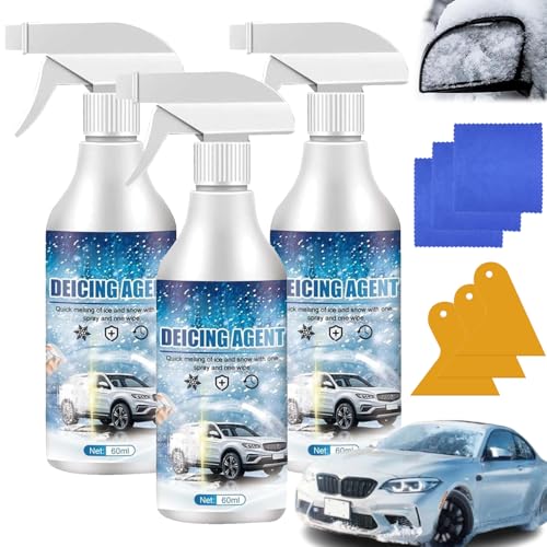 3PCS De - Icer for Car Windshield Defroster,Auto Windshield Deicing