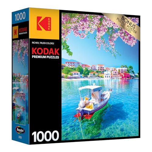 RoseArt - Kodak Premium - Assos Village - 1000 Piece Jigsaw Puzzle for Adults