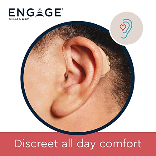 Lucid Hearing Engage Rechargeable OTC Hearing Aids - Compatible With iPhone, Lucid Hearing APP, and Bluetooth - Splashproof - Discrete - Engineered and Designed in the USA (Beige) - Thumbnail 2