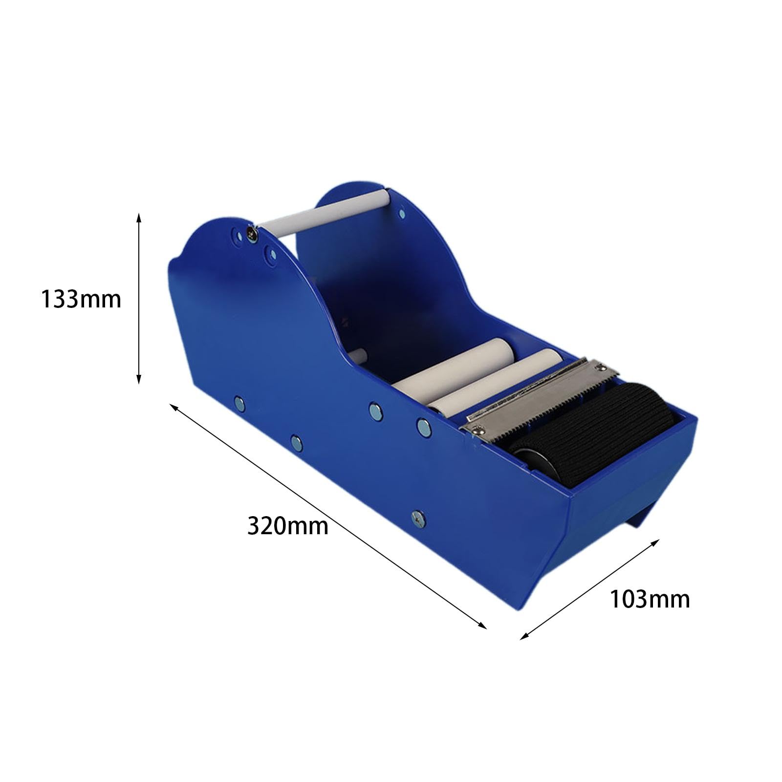 Dispenser di Nastro Adesivo Attivabile con Acqua, Macchina Da Taglio, Dispenser di Carta per Imballaggio per La Chiusura di Scatole, Donatore di Nastr, Blu