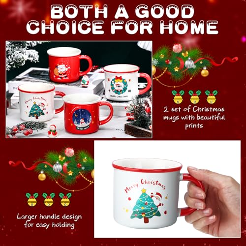 Set de 8 Tazas Navideñas Hushee de Cerámica 12oz miniatura 3