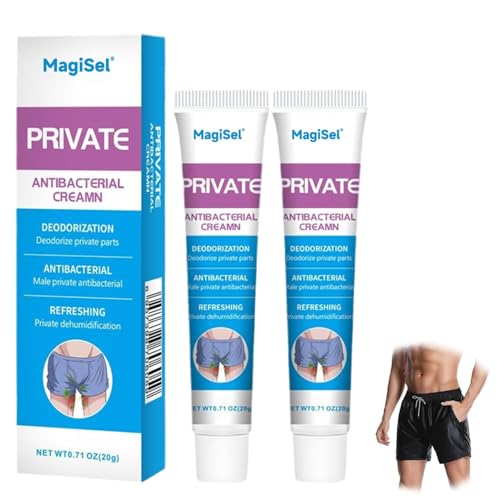 2 Stück Private Antibakterielle Creme, Juckreiz Intimpflegecreme, Herren Intimbereich Lindert Creme, Balanitis Anti Juckreiz Crem/e, Topische Anti- Juckreiz,Schnellen Linderung von Juckreiz