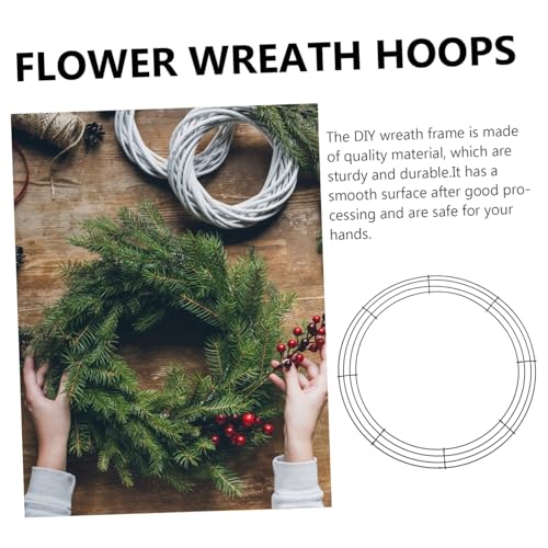 Aro floral metálico resistente DECOMELODY para estructurar decoraciones estables de exterior 5