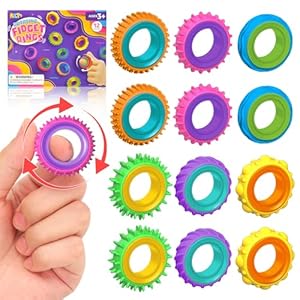 Fidget Toys Sensory Rings for Kids:...